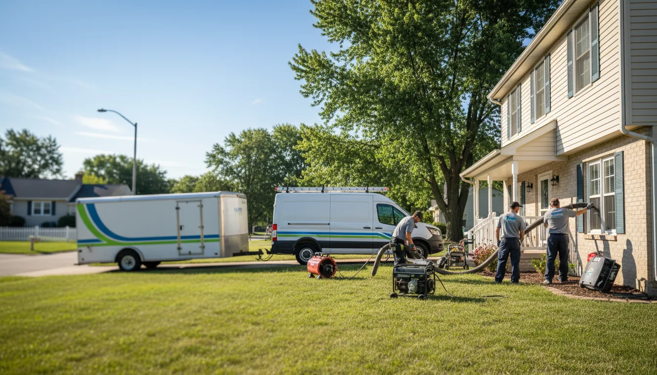 Flooded Basement Restoration And Cleanup With Repair in Mullinville, KS near me